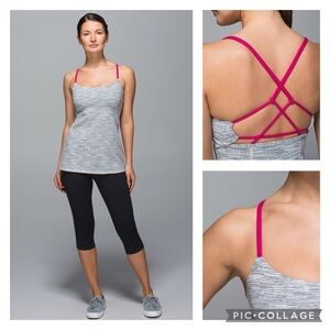Lululemon Dancing Warrior Light Support Strappy Yoga Tank Women’s size 6